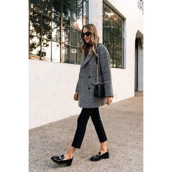 Naturalizer Black Leather Loafers w Chain Detail | Quiet Luxury Fall Capsule - Picture 15 of 16